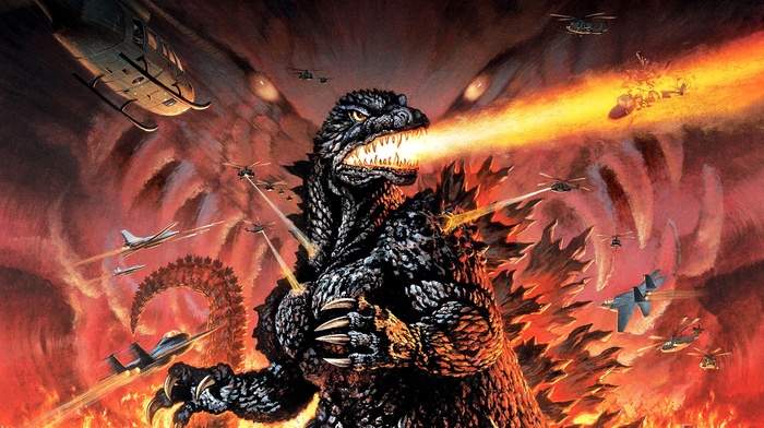 Godzilla, movie poster, vintage