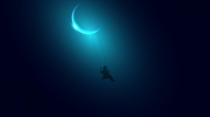 swings, moon