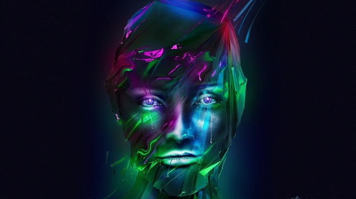 digital art, face