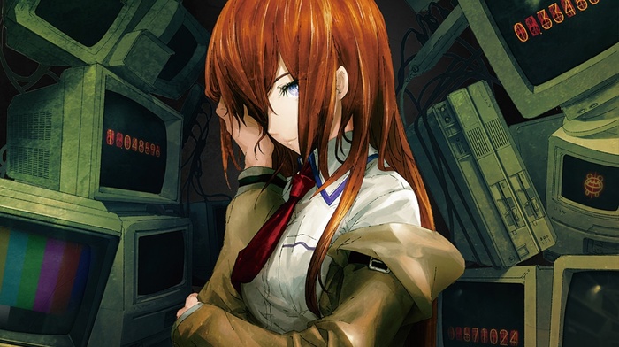 anime, steinsgate, Makise Kurisu, anime girls