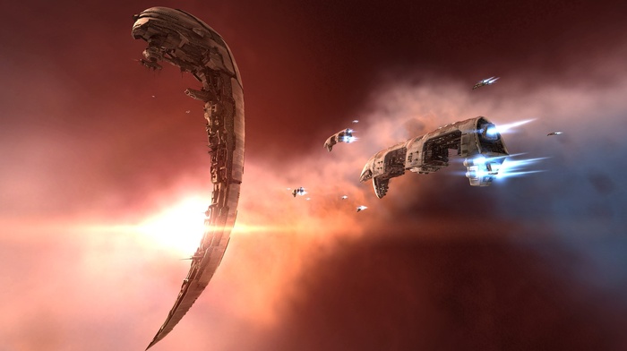 spaceship, Amarr, space, EVE Online