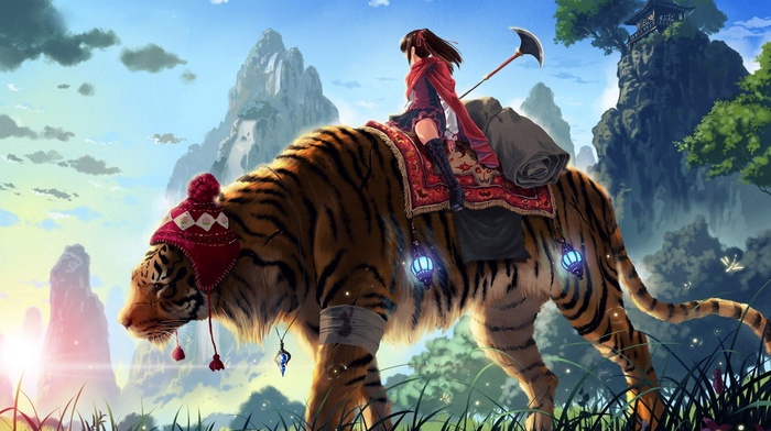 anime, tiger