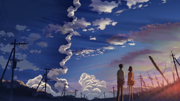 anime, 5 Centimeters Per Second, sky