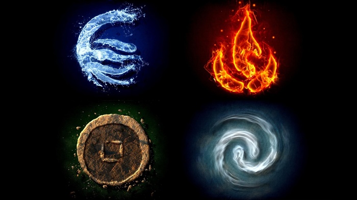 fire, water, air, Earth, four elements
