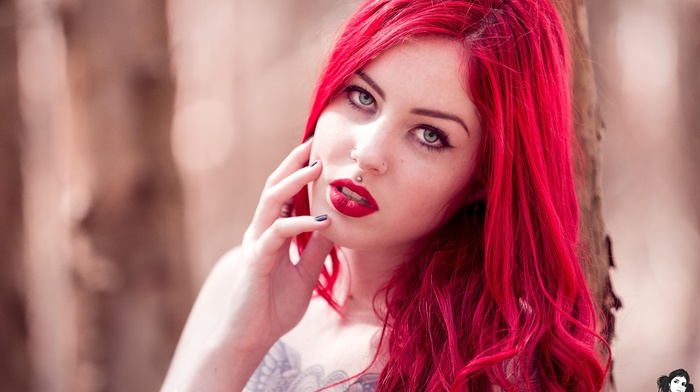 model, tattoo, Brunabruce Suicide, redhead, Suicide Girls