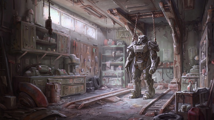 Fallout 4, concept art, armor, Fallout, video games, Brotherhood of Steel