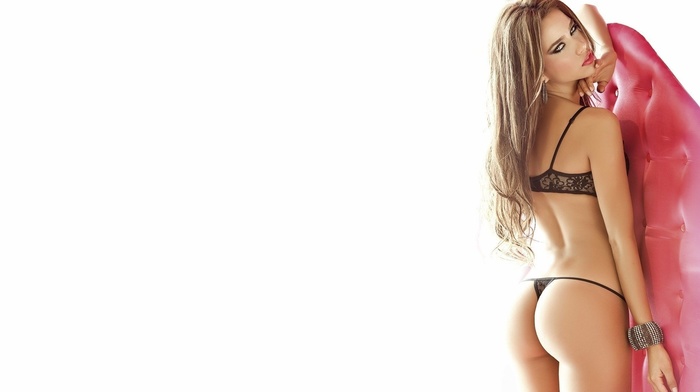 blonde, lingerie