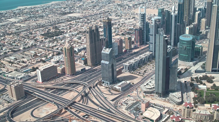 urban, building, road, cityscape, Dubai, city