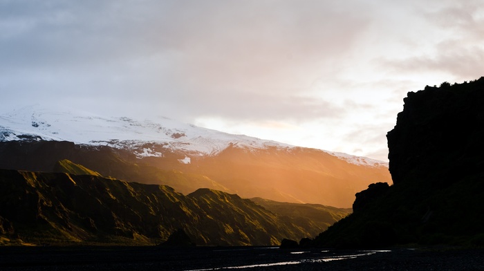 landscape, hidden, nature, photography, mountain, valley, sunrise, rock, ice