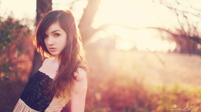 girl, brunette, model, face