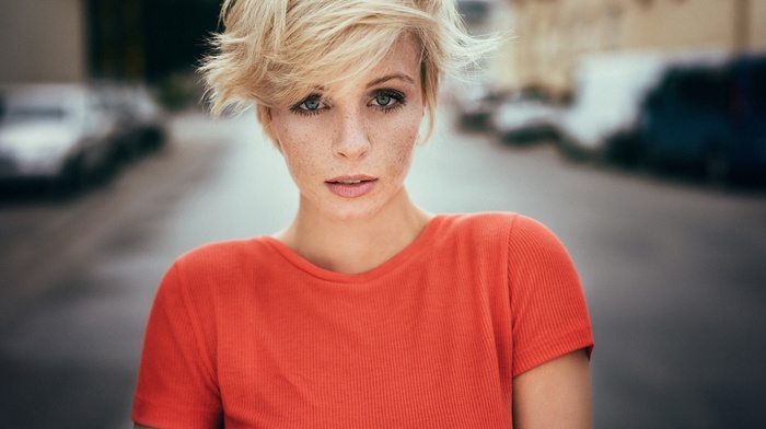girl, portrait, model, blonde, face