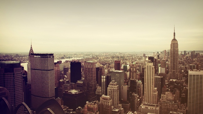 USA, cityscape, skyscraper, Manhattan, city, empire state building, New York City