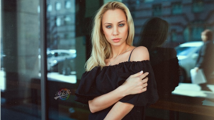 portrait, model, face, girl, blonde