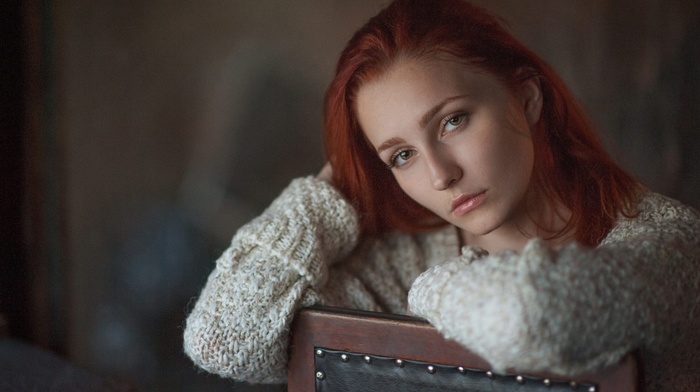 Vladislava Masko, redhead, model, girl, portrait, face