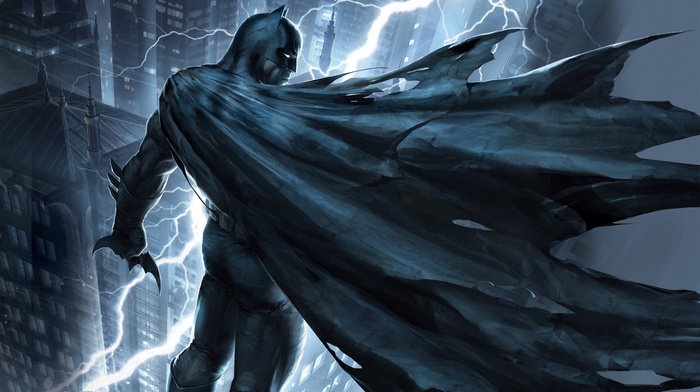 Batman, artwork, The Dark Knight, Batman The Dark Knight Returns