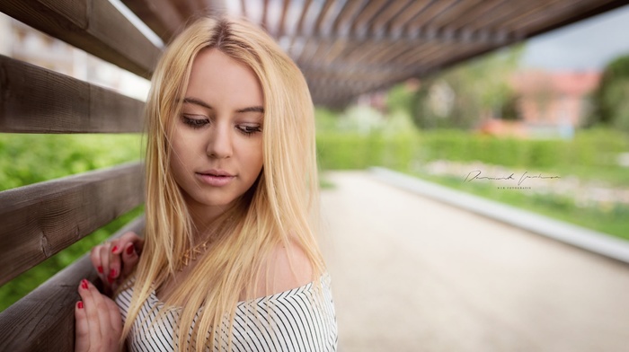 face, girl, model, portrait, blonde