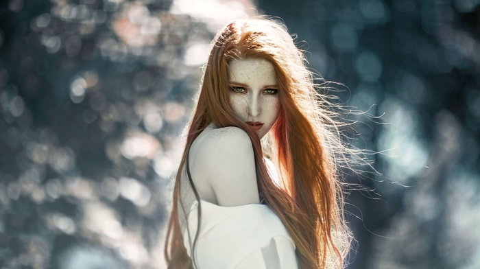 model, long hair, girl, portrait, face, redhead