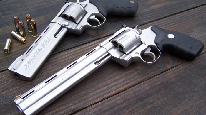 gun, Taurus, .44 Magnum, Colt, Anaconda, Raging Bull