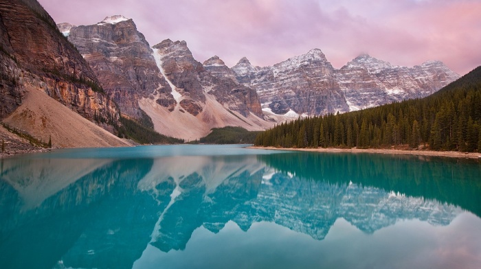 water, landscape, nature, mountain