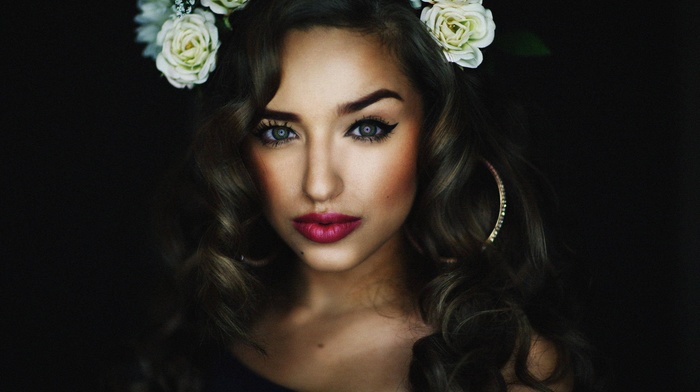 portrait, face, model, girl