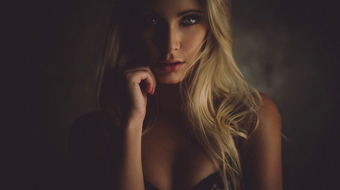 girl, portrait, model, face, blonde