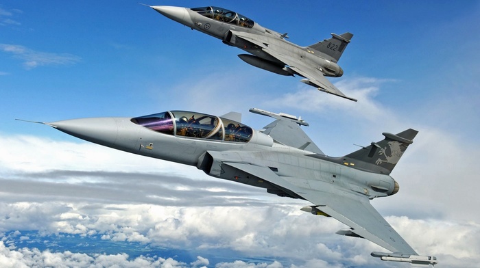 Swedish, military aircraft, JAS, 39 Gripen, military