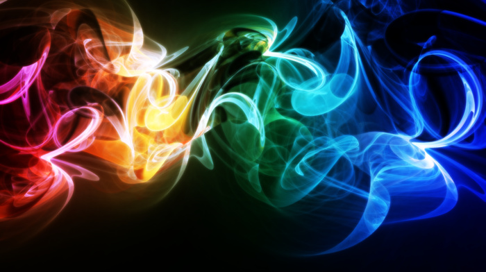 abstract, smoke, colorful