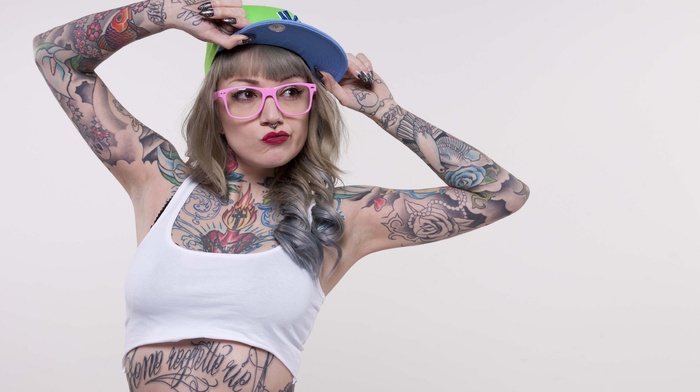 girl, tattoo