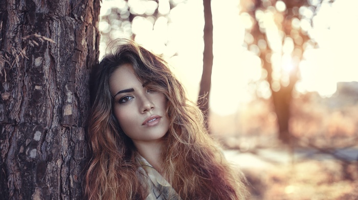 portrait, girl, model, face