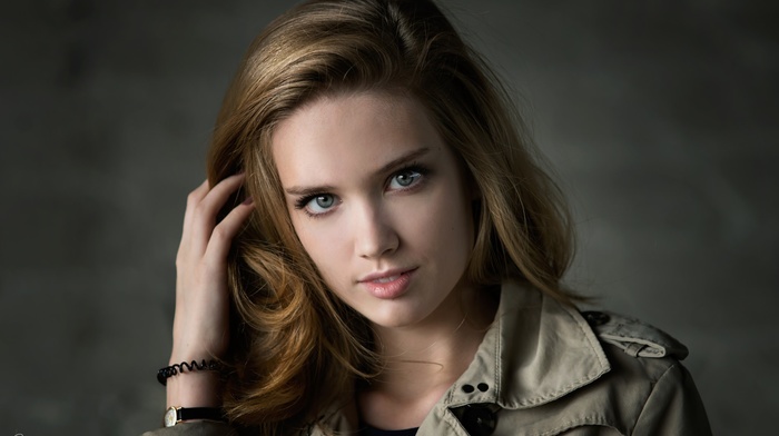 model, portrait, blonde, girl, face