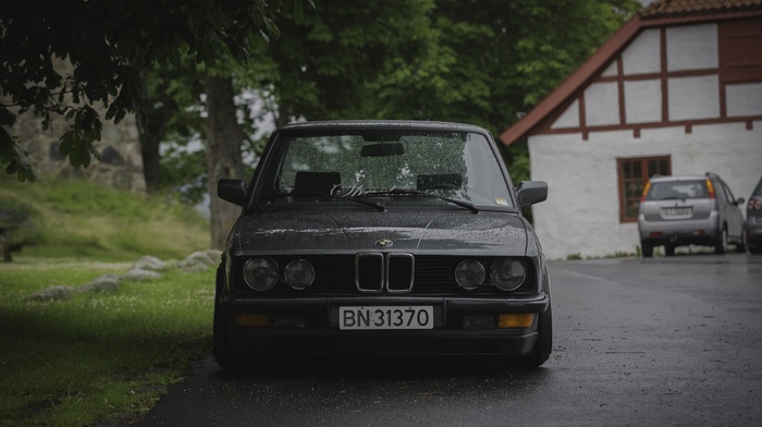 summer, Savethewheels, rain, Norway, static, BMW E28, stance, Stanceworks