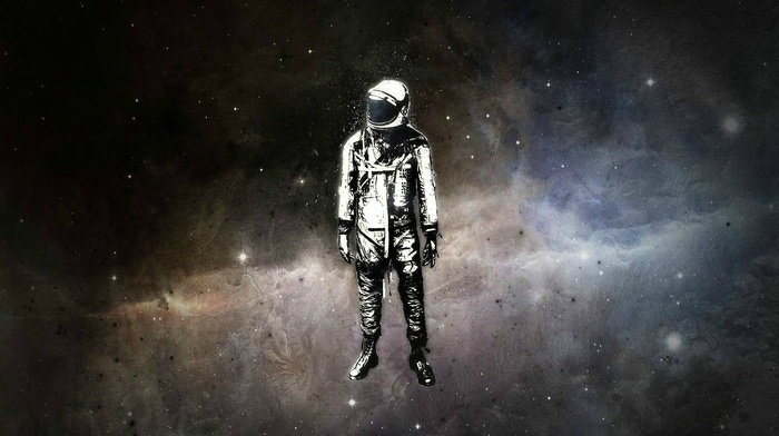 Yuri Gagarin, digital art, astronaut, space, alex cherry