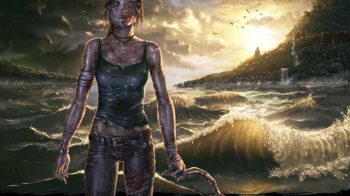 Tomb Raider, artwork, Lara Croft