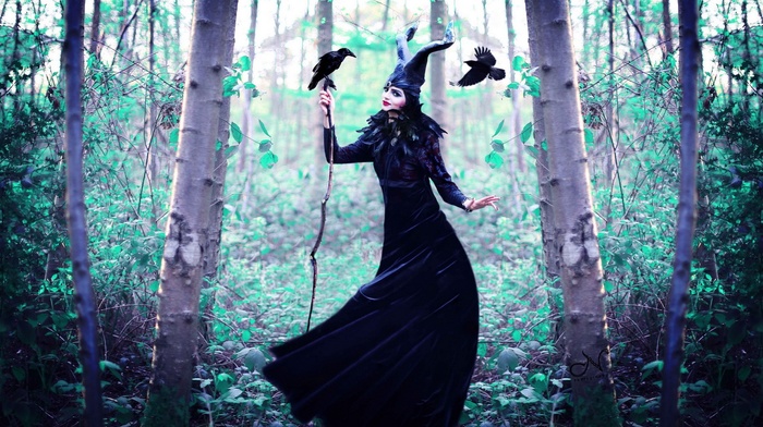 cosplay, fantasy art, witch, spooky, girl