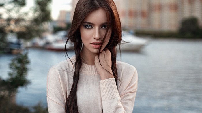 Georgiy Chernyadyev, model, portrait, girl, brunette, face
