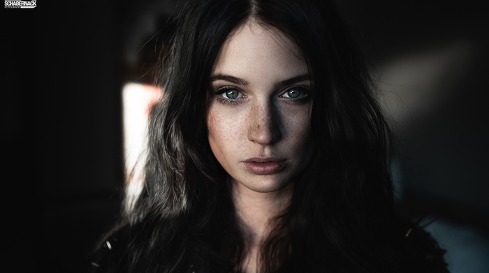 girl, brunette, model, Scarlett Simoneit, portrait, face