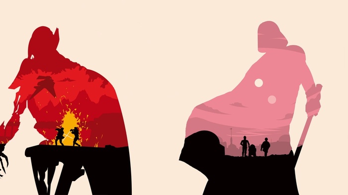 Star Wars, silhouette, Olly Moss