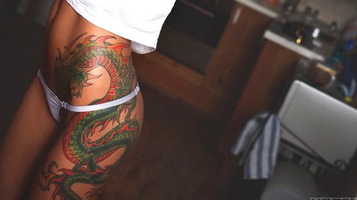 tattoo, ass, Aleksandr Mavrin, legs