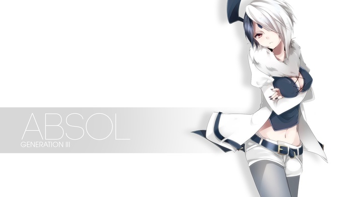 anime girls, Absol, anime, humanized, Gijinka