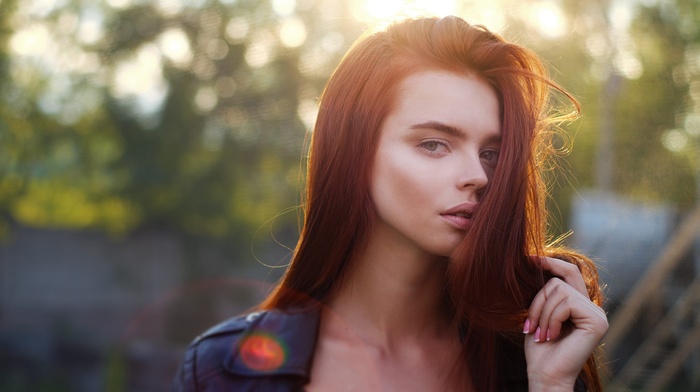 portrait, girl, model, face