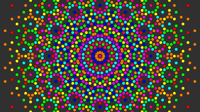 artwork, abstract, circle, symmetry, colorful, psychedelic