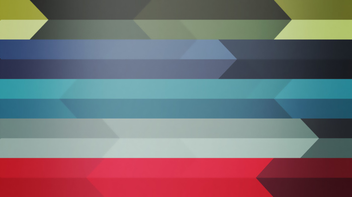 arrows, colorful, blue, red, digital art, minimalism, stripes