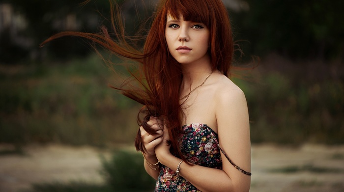 portrait, girl, face