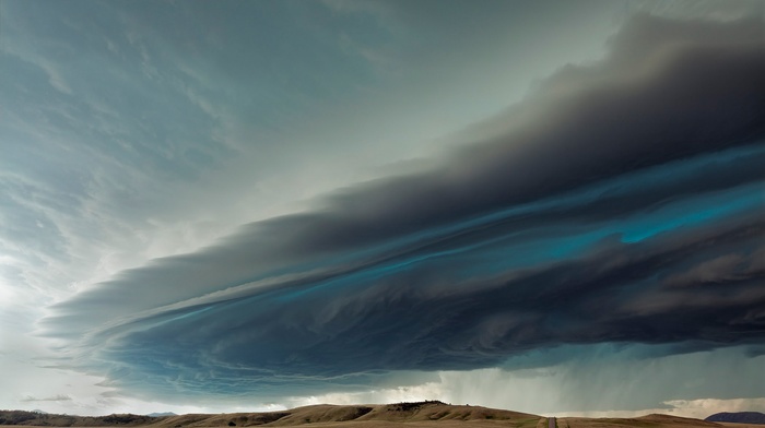 storm, Montana, landscape