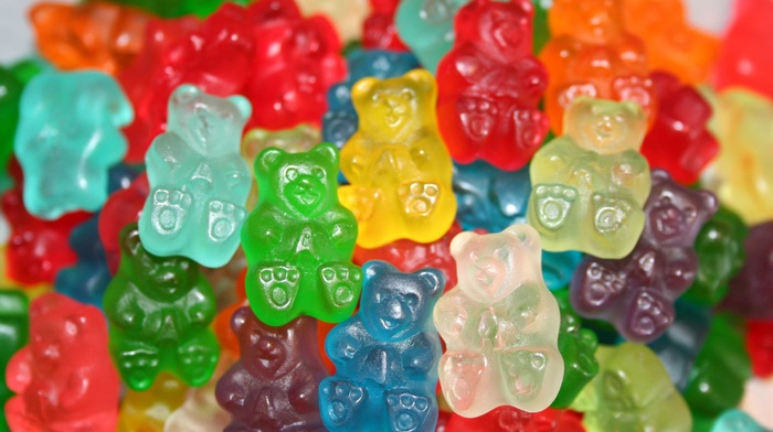 food, colorful, depth of field, jelly, gummy bears, sweets