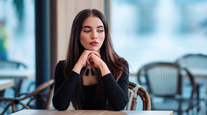 portrait, girl, face, model