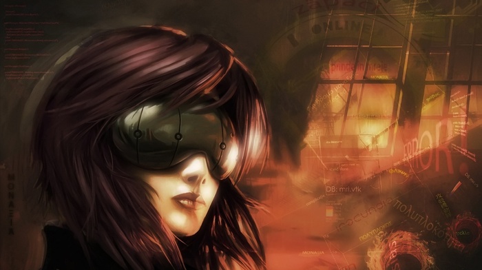 Kusanagi Motoko, cyberpunk, ghost in the shell, futuristic