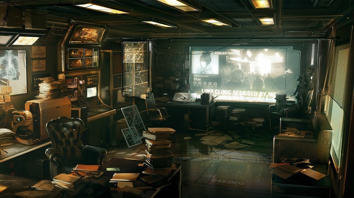 futuristic, Deus Ex Human Revolution, cyberpunk
