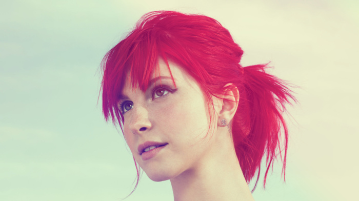 freckles, redhead, singer, girl, face, dyed hair, hayley williams
