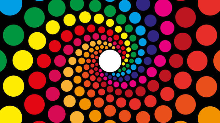 abstract, spiral, circle, colorful